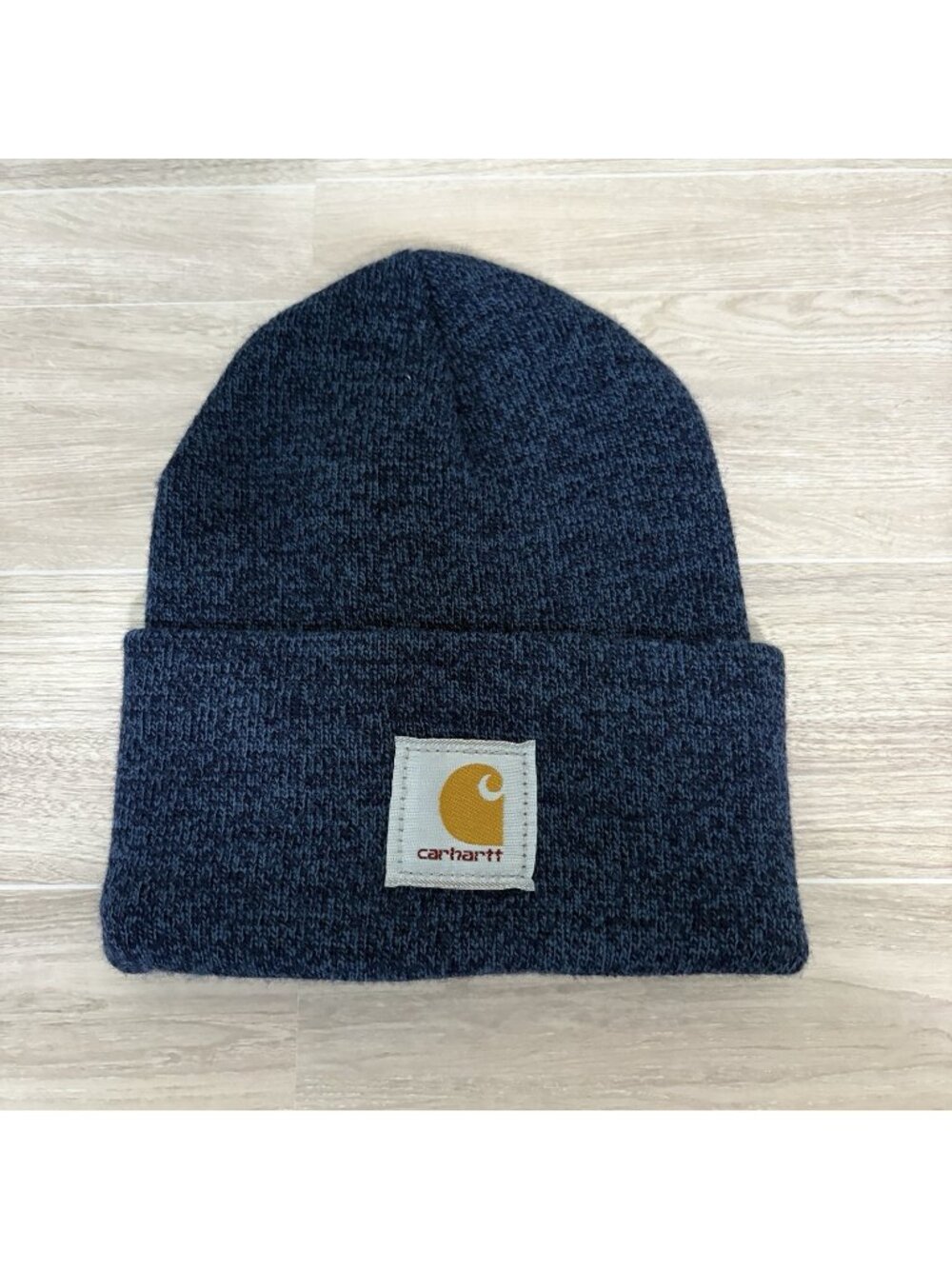 Carhartt Hat One Size Blue Knit Cuffed Made In The USA